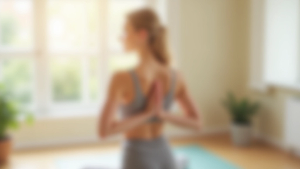 Detailní pohled na strečink hrudníku — sepnuté ruce za zádama, otevřená hruď